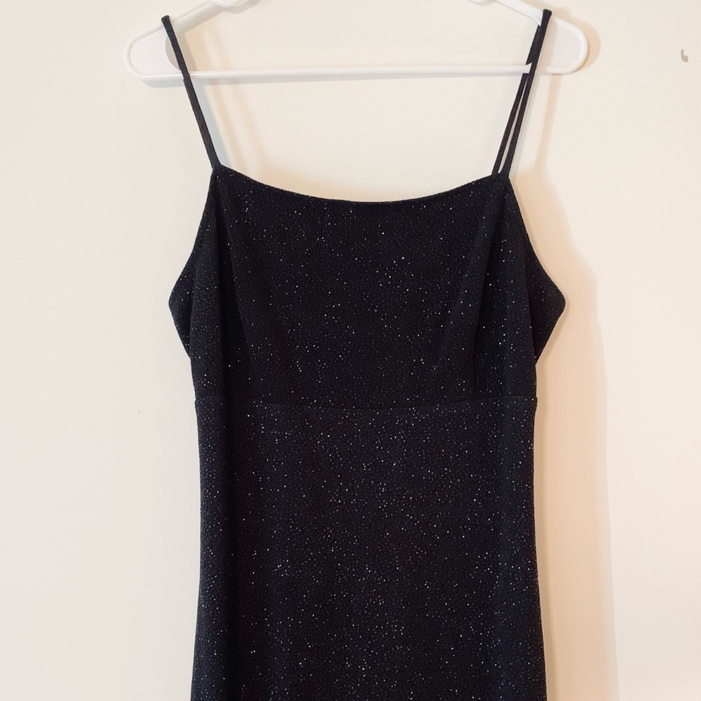 Black Slit Gown